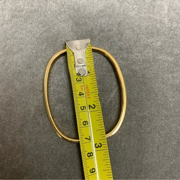 GOLD tone crystal rhinestone cubic Zirconia bangle bracelet - Picture 5 of 6